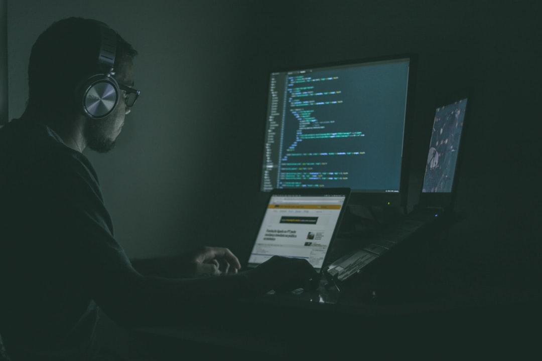 Digital forensics investigator analyzing computer evidence in a lab environment