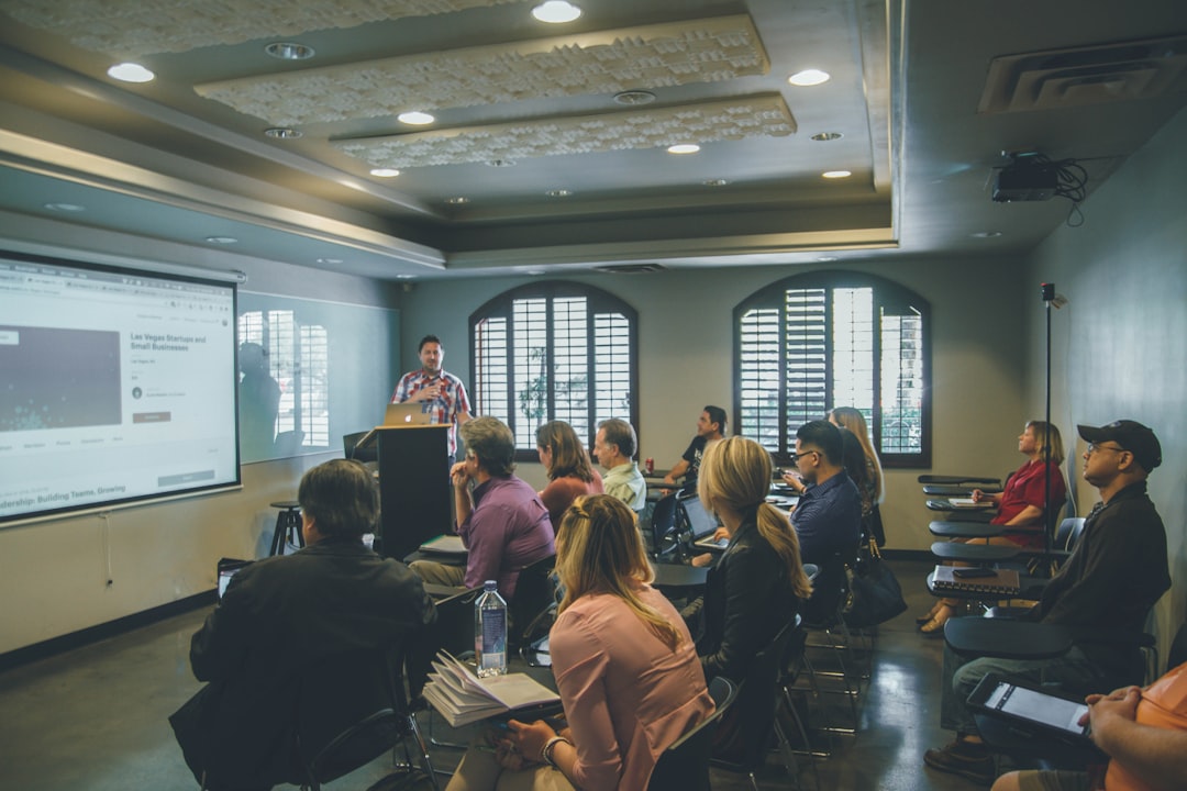 Forensic science certification training professionals in classroom setting